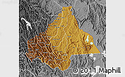 Physical Map of Byumba, desaturated