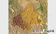 Physical Map of Byumba, satellite outside