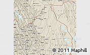 Shaded Relief Map of Byumba
