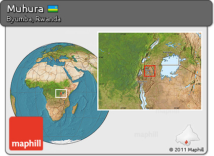 Satellite Location Map of Muhura