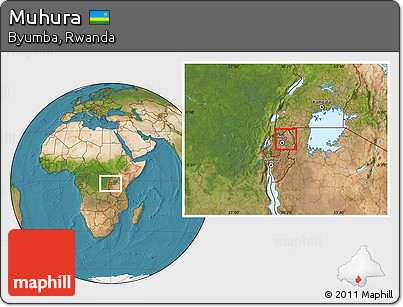 Satellite Location Map of Muhura