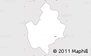 Silver Style Simple Map of Muhura, cropped outside