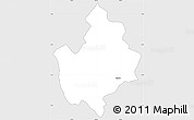 Silver Style Simple Map of Muhura, single color outside