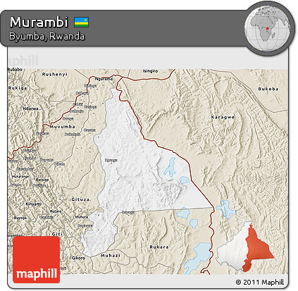 Classic Style 3D Map of Murambi