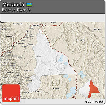 Classic Style 3D Map of Murambi