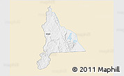 Classic Style 3D Map of Murambi, single color outside