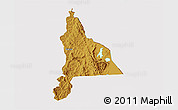 Physical 3D Map of Murambi, cropped outside