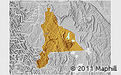 Physical 3D Map of Murambi, lighten, desaturated