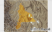 Physical 3D Map of Murambi, semi-desaturated