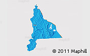 Political 3D Map of Murambi, cropped outside