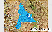 Political 3D Map of Murambi, satellite outside