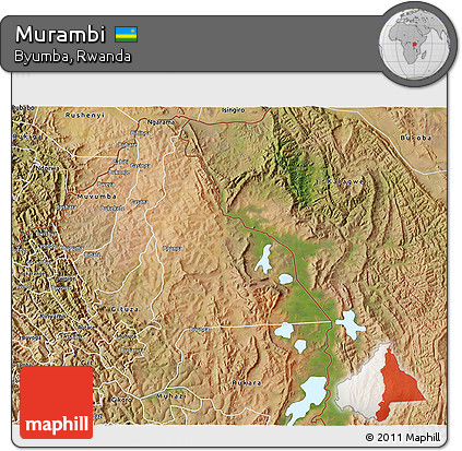 Satellite 3D Map of Murambi