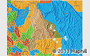 Satellite 3D Map of Murambi, political outside