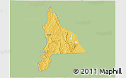 Savanna Style 3D Map of Murambi, single color outside