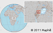 Gray Location Map of Murambi, highlighted parent region