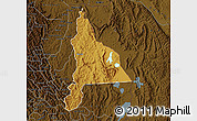 Physical Map of Murambi, darken