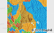 Physical Map of Murambi, political outside