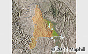 Satellite Map of Murambi, semi-desaturated