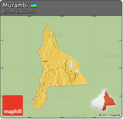 Savanna Style Map of Murambi, single color outside