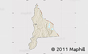Shaded Relief Map of Murambi, cropped outside