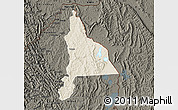 Shaded Relief Map of Murambi, darken