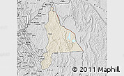 Shaded Relief Map of Murambi, desaturated