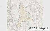 Shaded Relief Map of Murambi, lighten