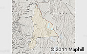 Shaded Relief Map of Murambi, semi-desaturated