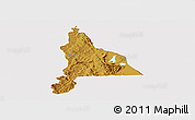 Physical Panoramic Map of Murambi, cropped outside