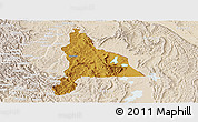 Physical Panoramic Map of Murambi, lighten