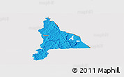 Political Panoramic Map of Murambi, cropped outside
