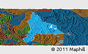 Political Panoramic Map of Murambi, darken