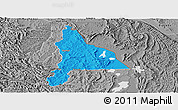 Political Panoramic Map of Murambi, desaturated