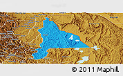 Political Panoramic Map of Murambi, physical outside