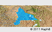 Political Panoramic Map of Murambi, satellite outside