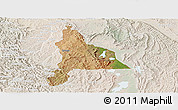 Satellite Panoramic Map of Murambi, lighten