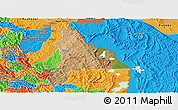 Satellite Panoramic Map of Murambi, political outside