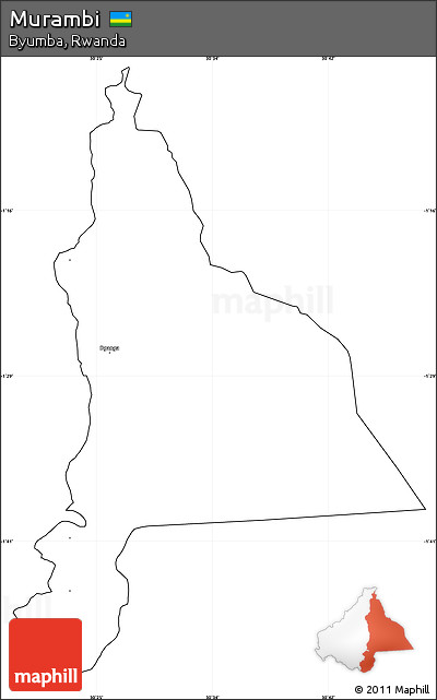 Blank Simple Map of Murambi, cropped outside