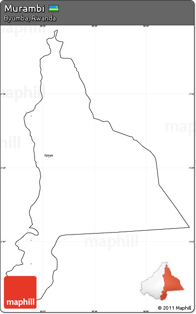 Blank Simple Map of Murambi, cropped outside