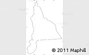 Blank Simple Map of Murambi, cropped outside, no labels