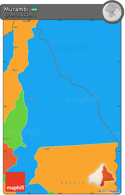 Political Simple Map of Murambi
