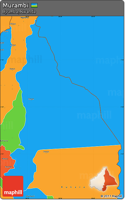 Political Simple Map of Murambi