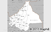 Gray Simple Map of Byumba