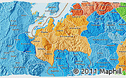 Political Shades 3D Map of Cyangugu