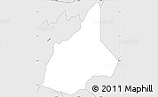 Silver Style Simple Map of Gisuma