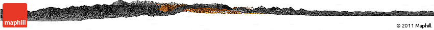 Physical Horizon Map of Gikongoro, darken, desaturated
