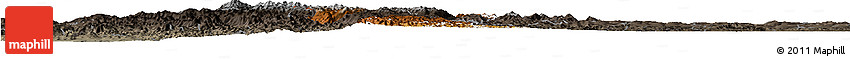 Physical Horizon Map of Gikongoro, darken, semi-desaturated