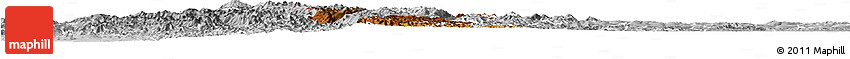 Physical Horizon Map of Gikongoro, lighten, desaturated