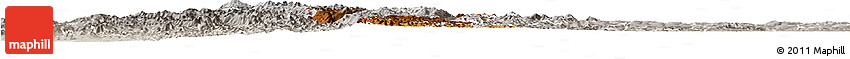 Physical Horizon Map of Gikongoro, lighten, semi-desaturated