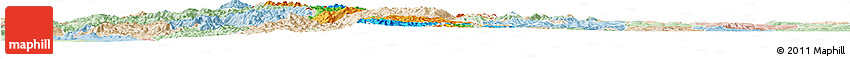 Political Horizon Map of Gikongoro, lighten